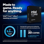INTEL CORE ULTRA 7 PROCESSOR 265K 36M CACHE UP TO 5.5 GHZ(20 THREADS , 20 CORES ) DESKTOP PROCESSOR (3 YEARS WARRANTY) - Image 2