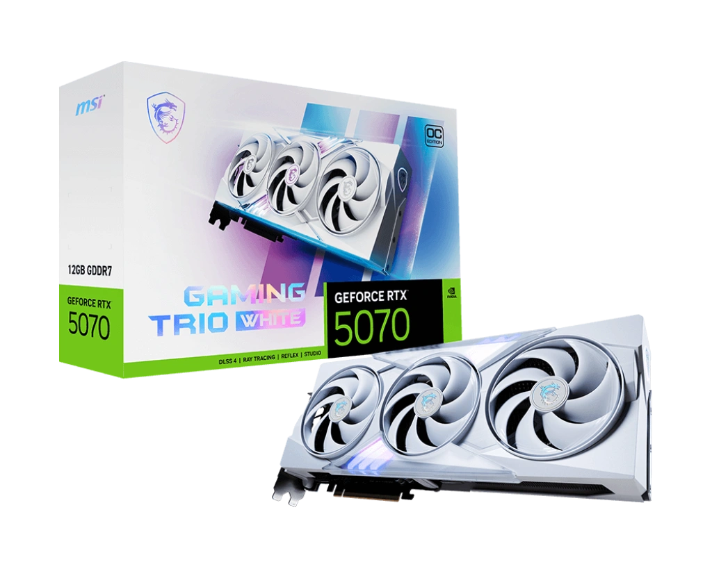 MSI RTX 5070 12G GAMING TRIO OC WHITE MSI RTX 5070 12G GAMING TRIO OC WHITE (3 YEARS WARRANTY) - Image 1