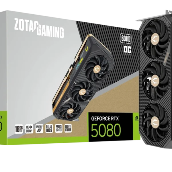 ZOTAC GAMING RTX 5080 SOLID OC 16GB (5 YEARS WARRANTY)