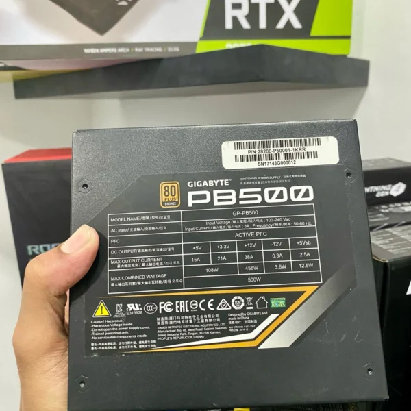 USED GIGABYTE 500W 80+ BRONZE POWER SUPPLY