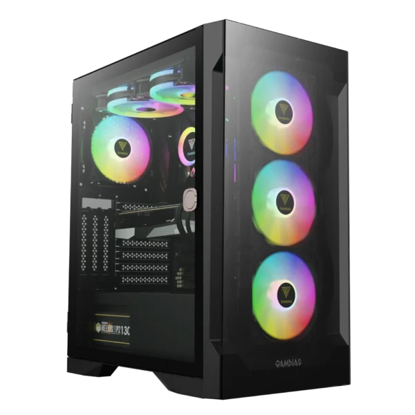 USED - Gamdias Talos E2 Elite Mid Tower Case - With 4 RGB Fans