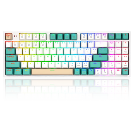 REDRAGON K643WGC-RGB-PRO 94KEYS BLUETOOTH+2.4G+WIRED TRI-MODES MECHANICAL GAMING KEYBOARD