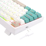 REDRAGON K643WGC-RGB-PRO 94KEYS BLUETOOTH+2.4G+WIRED TRI-MODES MECHANICAL GAMING KEYBOARD - Image 2