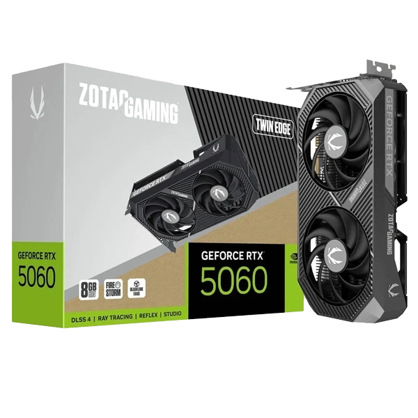 ZOTAC GAMING RTX 5060 TWIN EDGE 8GB GRAPHICS CARD (5 YEARS WARRANTY)