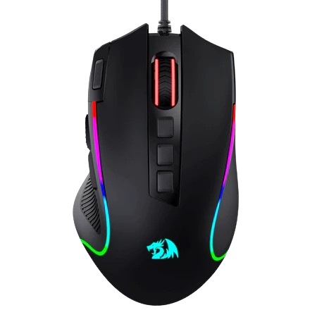 REDRAGON M612 PREDATOR RGB GAMING MOUSE, 8000 DPI WIRED OPTICAL GAMER MOUSE WITH 11 PROGRAMMABLE BUTTONS & 5 BACKLIT MODES, SOFTWARE SUPPORTS DIY KEYBINDS RAPID FIRE BUTTON