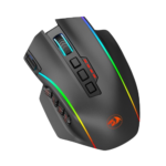 REDRAGON M901 PERDITION PRO WIRELESS GAMING MOUSE RGB BACKLIT MMO 16 MACRO PROGRAMMABLE BUTTONS WITH WEIGHT TUNING SET, 16000 DPI FOR WINDOWS PC COMPUTER (WIRELESS, BLACK) - Image 3