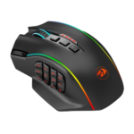 REDRAGON M901 PERDITION PRO WIRELESS GAMING MOUSE RGB BACKLIT MMO 16 MACRO PROGRAMMABLE BUTTONS WITH WEIGHT TUNING SET, 16000 DPI FOR WINDOWS PC COMPUTER (WIRELESS, BLACK) - Image 2