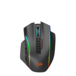 REDRAGON M901 PERDITION PRO WIRELESS GAMING MOUSE RGB BACKLIT MMO 16 MACRO PROGRAMMABLE BUTTONS WITH WEIGHT TUNING SET, 16000 DPI FOR WINDOWS PC COMPUTER (WIRELESS, BLACK)