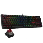 REDRAGON K582 SURARA RGB LED BACKLIT MECHANICAL GAMING KEYBOARD WITH104 KEYS, TACTILE BLUE SWITCHES ( 1 year warranty )