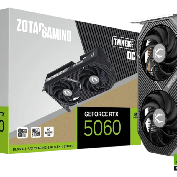 ZOTAC GAMING RTX 5060 TWIN EDGE OC 8GB GRAPHICS CARD (5 YEARS WARRANTY)