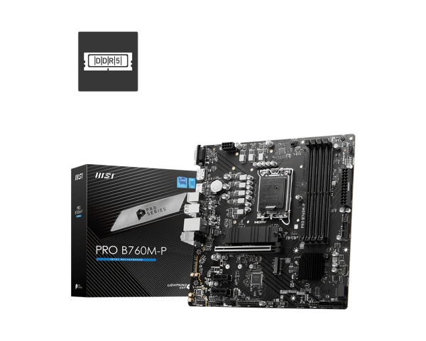 MSI Pro B760M P DDR5 Motherboard( 3 YEARS WARRANTY) (Copy)