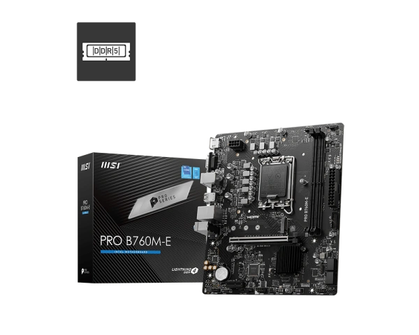 MSI Pro B760M-E PRO DDR5 Motherboard( 3 YEARS WARRANTY)