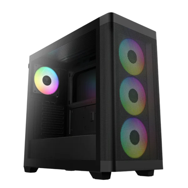 GAMDIAS ATHENA M3 ARGB MID-TOWER GAMING CASE - BLACK