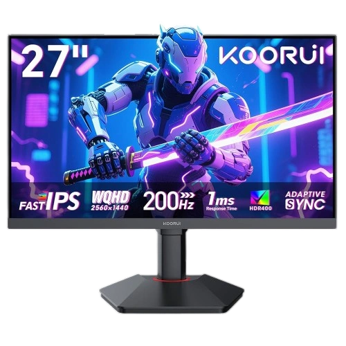 KOORUI 27" G2722P 200Hz IPS HDR400 1440P 95% DCI-P3 (3 YEARS WARRANTY)