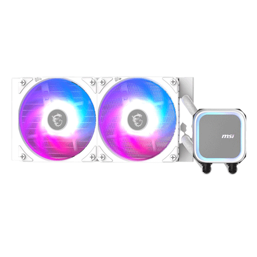 MSI MAG CORELIQUID ARGB A13 240MM CPU LIQUID COOLER WHITE ( 3 YEARS WARRANTY )