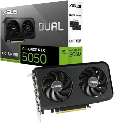 ASUS DUAL GEFORCE RTX 5050 8GB GDDR7 OC GRAPHICS CARD ( 3 YEARS WARRANTY )