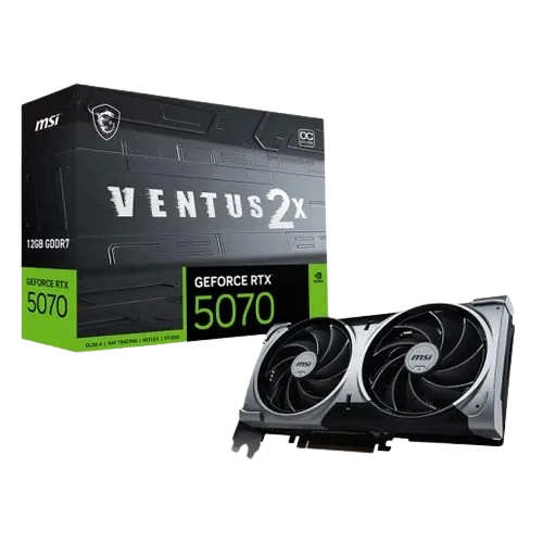 MSI GEFORCE RTX 5070 VENTUS OC 2X 12GB GDDR7X GRAPHIC CARD (3 YEARS WARRANTY)