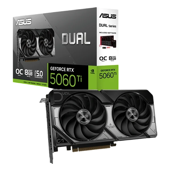 ASUS DUAL GEFORCE RTX 5060 TI 8GBB GDDR7 OC GRAPHICS CARD ( 3 YEARS WARRANTY )