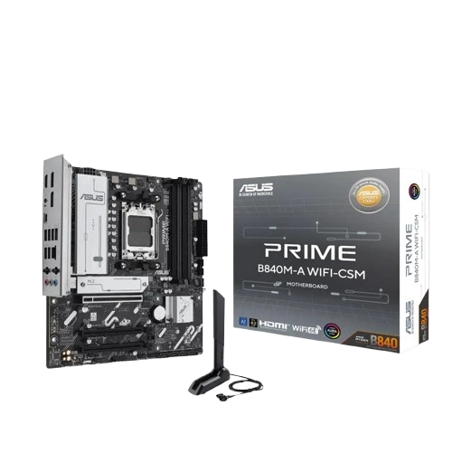 ASUS PRIME B840-PLUS WIFI DDR5 CSM MOTHERBOARD ( 3 YEARS WARRANTY )