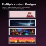 JUNGLE LEOPARD 9.16 INCH LCD MINI SECONDARY CUSTOMIZABLE 1920*480 IPS TEMPERATURE DISPLAY SCREEN - Image 3