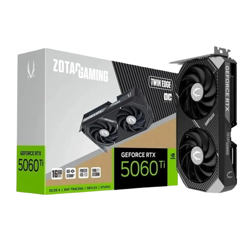 ZOTAC GAMING GEFORCE RTX 5060 TI 16GB TWIN EDGE OC GRAPHIC CARD (5 YEARS WARRANTY)