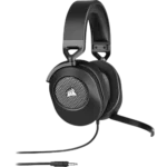 CORSAIR HS65 SURROUND WIRED GAMING HEADSET WITH USB ADAPTER (1 YEAR WARRANTY)