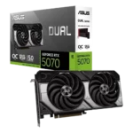 ASUS DUAL RTX 5070 12GB GDDR7 OC GRAPHICS CARD (3 YEARS WARRANTY)