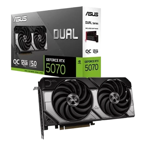 ASUS DUAL RTX 5070 12GB GDDR7 OC GRAPHICS CARD (3 YEARS WARRANTY)