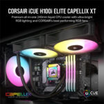 CORSAIR ICUE H100I ELITE CAPELLIX XT 240MM LIQUID COOLER ( 5 YEARS WARRANTY ) - Image 3