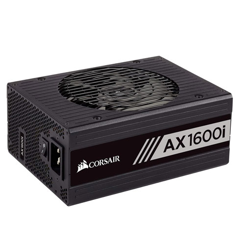 CORSAIR AX1600I 1600 WATT 80 PLUS TITANIUM CERTIFIED FULLY MODULAR POWER SUPPLY ( 3 YEARS WARRANTY )