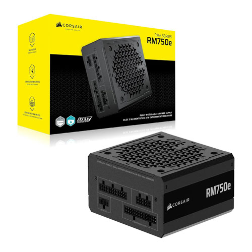 CORSAIR RME RM750E CYBERNETICS-750 WATT 80 PLUS GOLD CERTIFIED FULLY MODULAR POWER SUPPLY ( 7 YEARS WARRANTY )