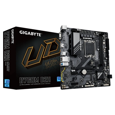 GIGABYTE B760M D2H DDR5 MOTHERBOARD (3 YEARS WARRANTY)