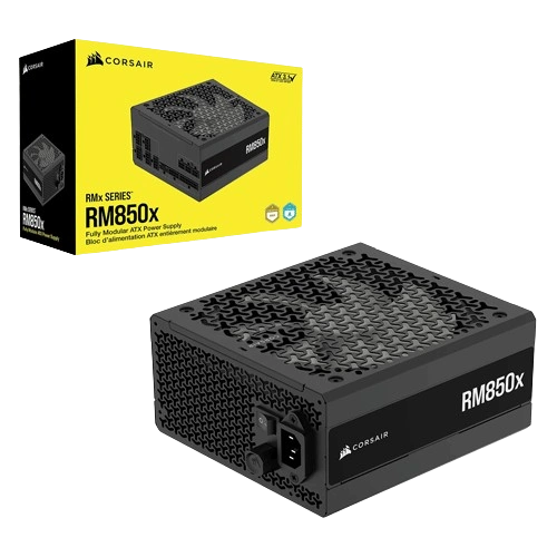 CORSAIR RMX RM850X CYBERNETICS 850 WATT 80 PLUS GOLD CERTIFIED FULLY MODULAR POWER SUPPLY ( 10 YEARS WARRANTY )