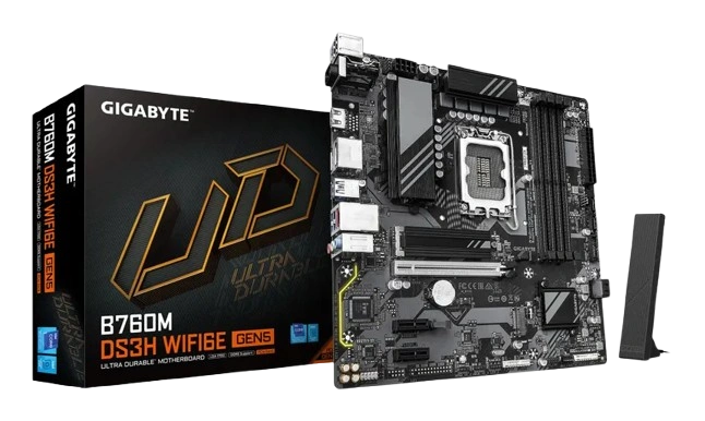 image-removebg-preview (11) GIGABYTE B760 DS3H WIFI6E GEN5 MOTHERBOARD (3 YEARS WARRANTY) - Image 1