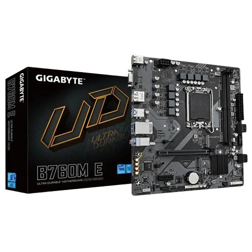 GIGABYTE B760M E DDR5 ULTRA DURABLE MOTHERBOARD (3 YEARS WARRANTY)
