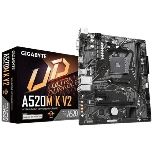 GIGABYTE A520M K V2 MICRO ATX AMD MOTHERBOARD (3 YEARS WARRANTY)