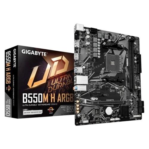 GIGABYTE AMD B550 M H ARGB DDR4 MOTHERBOARD (3 YEARS WARRANTY)