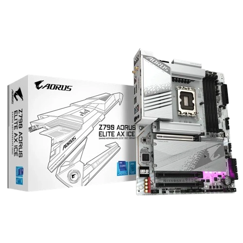 GIGABYTE Z790 AORUS ELITE AX ICE DDR5 WIFI MOTHERBOARD (3 YEARS WARRANTY)